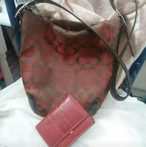Coach purse and wallet